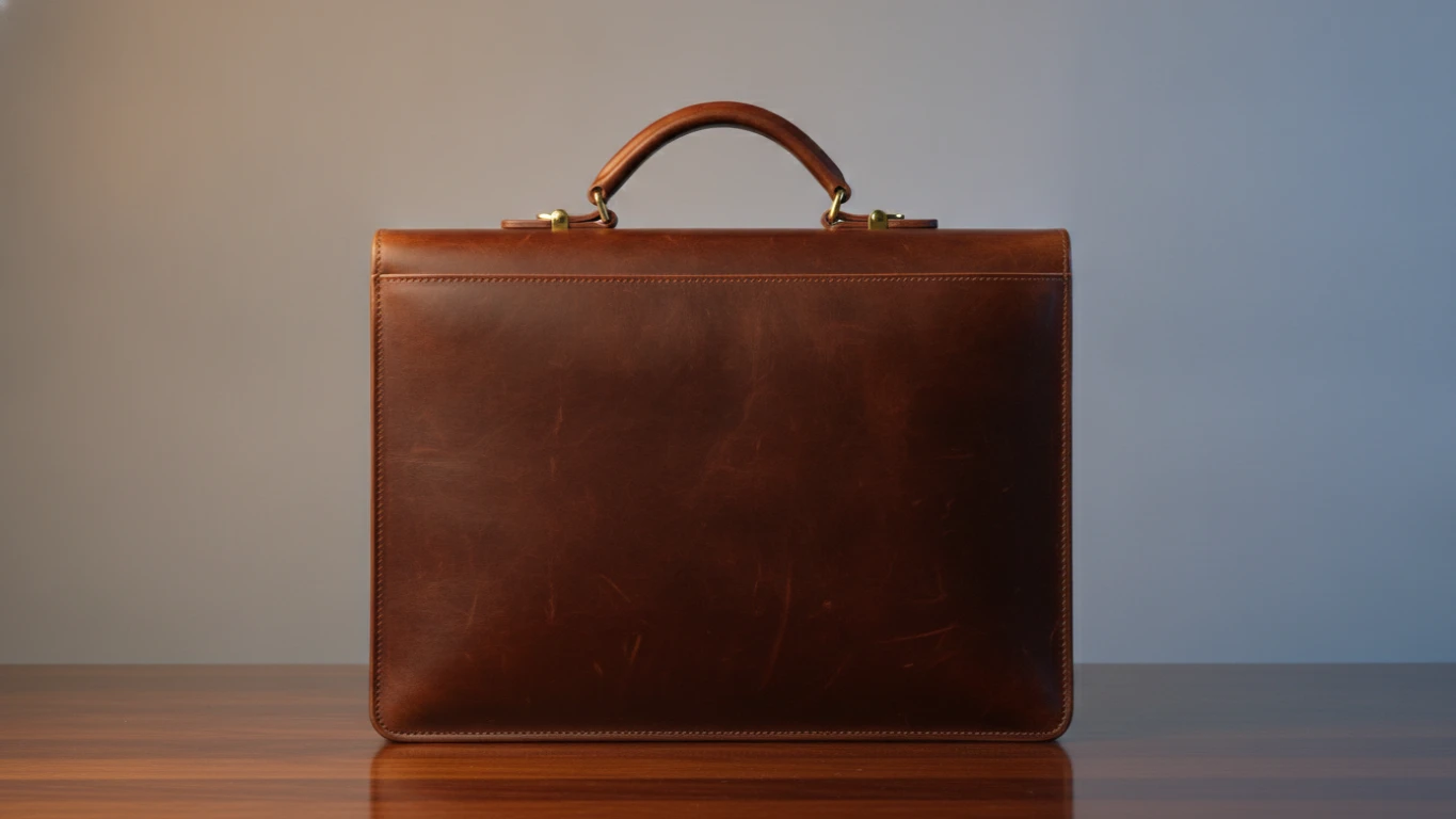 Full-Grain Leather Executive Briefcase