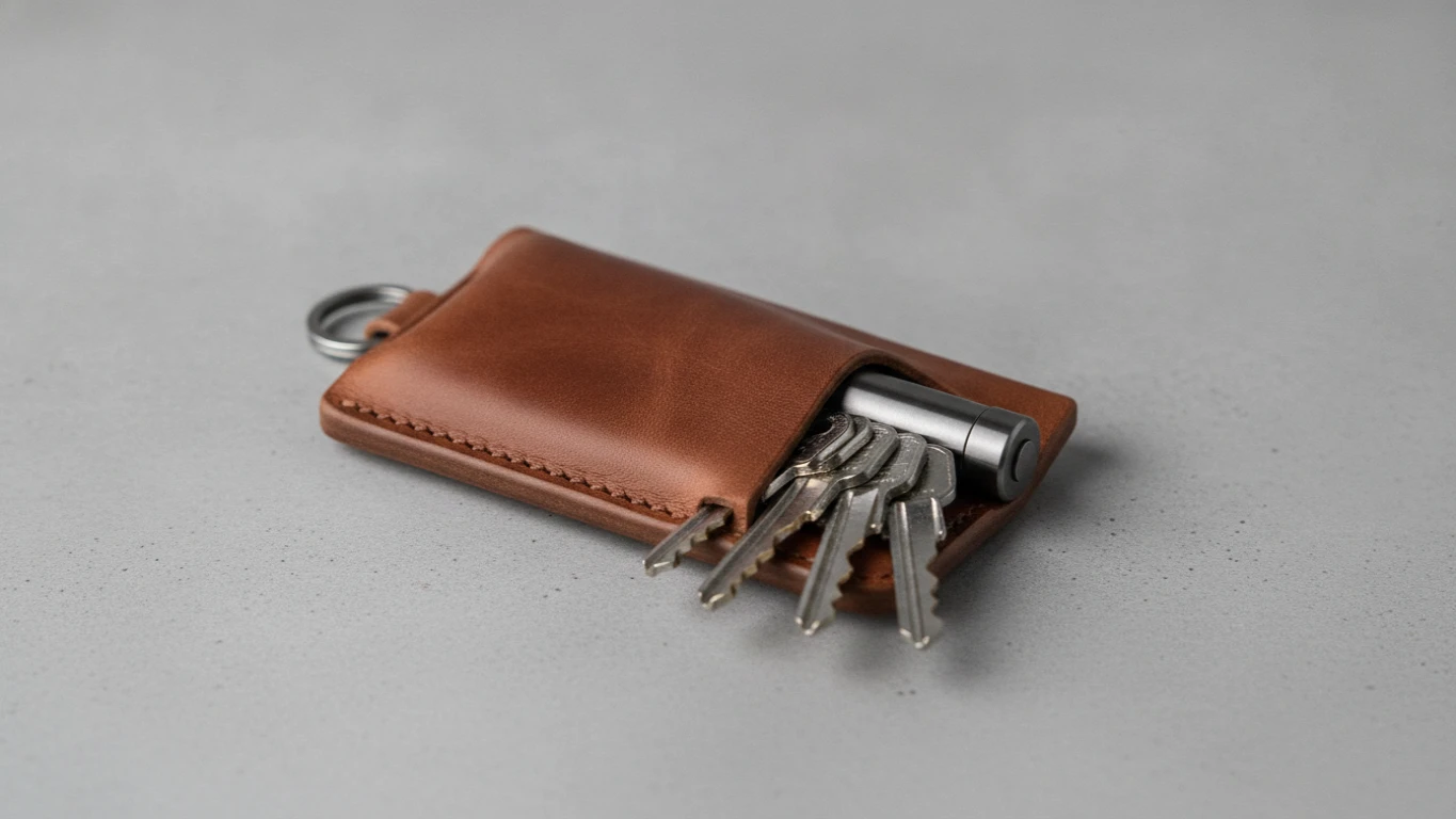 Full-Grain Leather Key Organizer