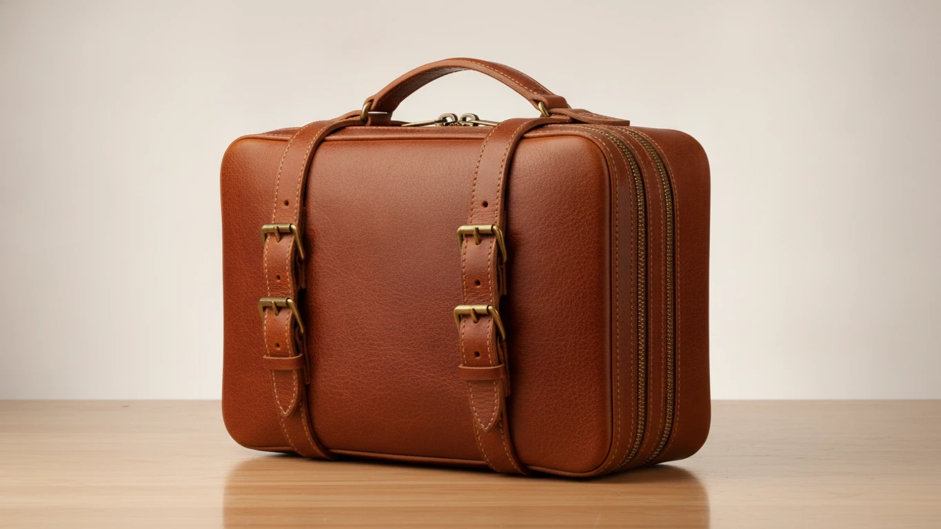 Full-Grain Leather Travel Case