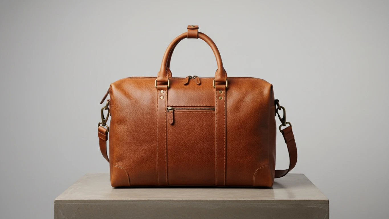 Full-Grain Leather Weekender Bag