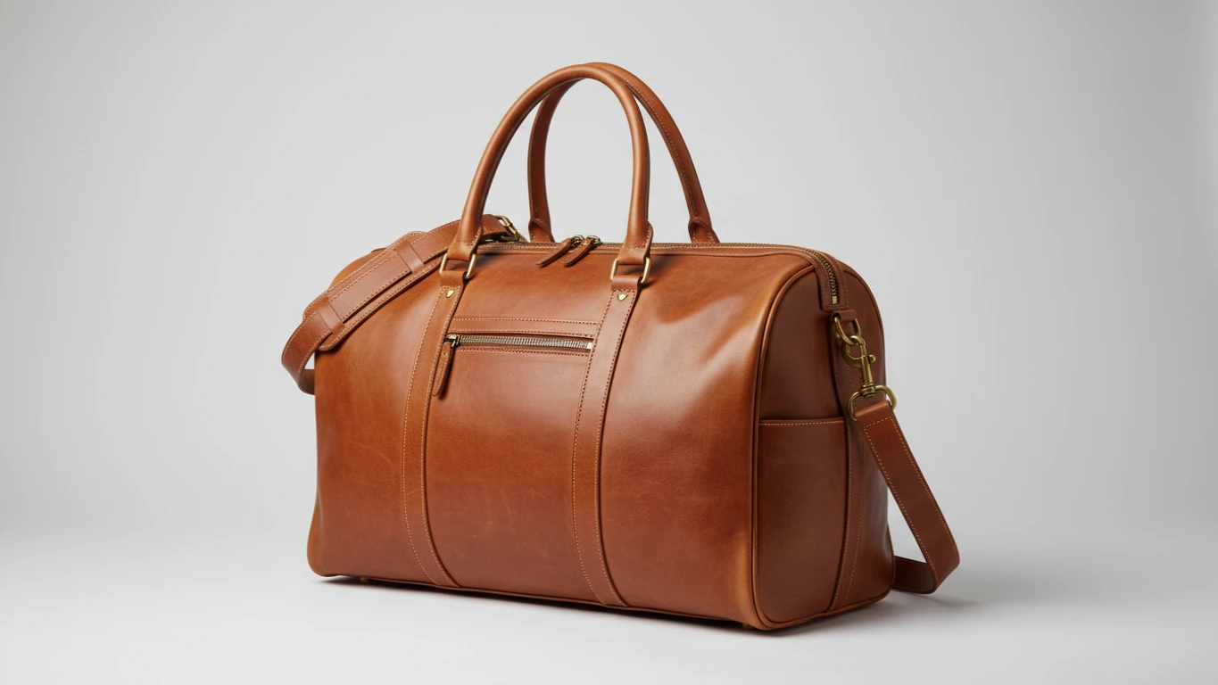 Full-Grain Leather Weekender Duffel