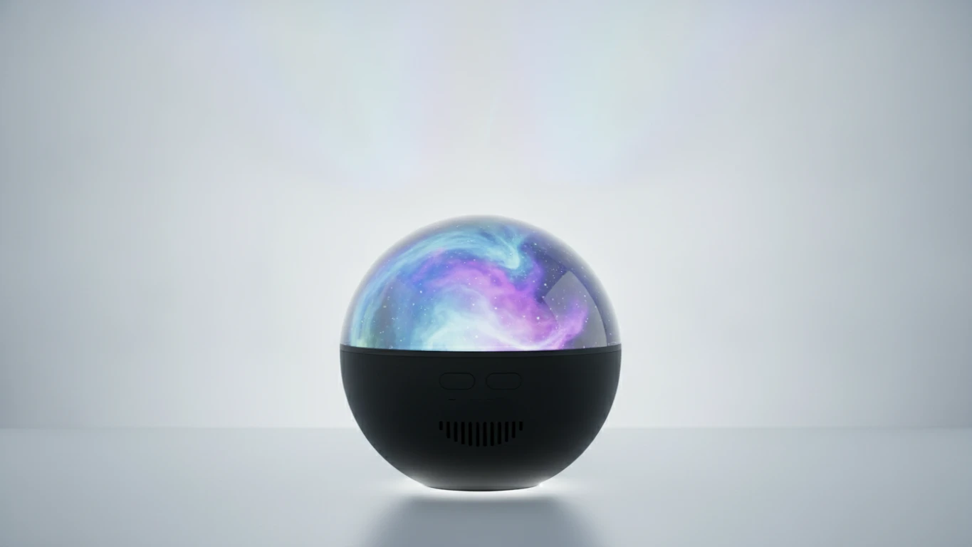 Galaxy Projector with White Noise