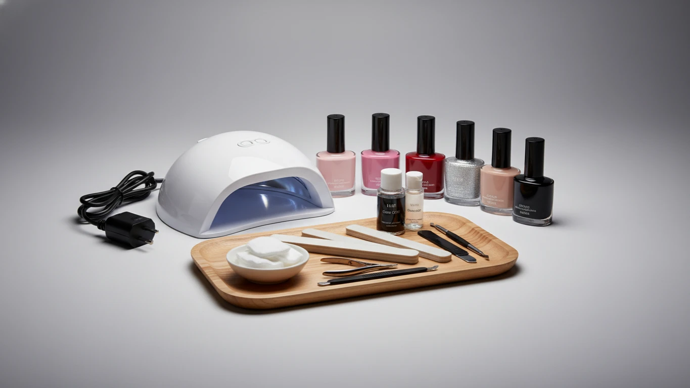 Gel Nail Polish Starter Kit with UV Light