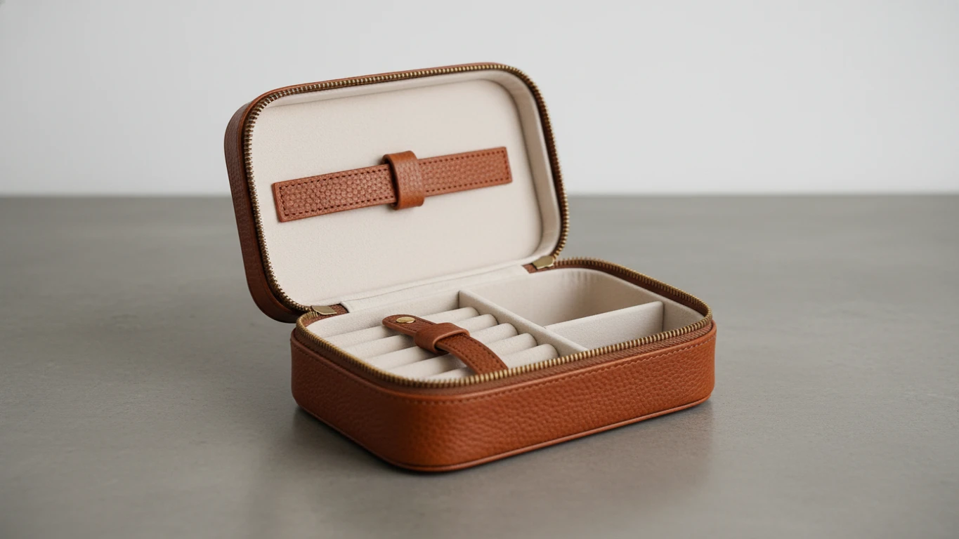 Genuine Leather Jewelry Organizer