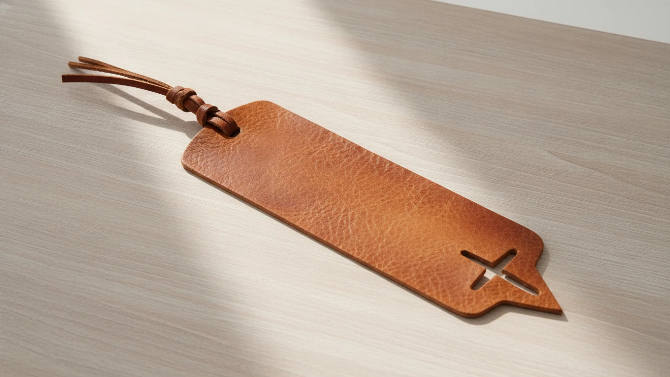 Genuine Leather Scripture Bookmark