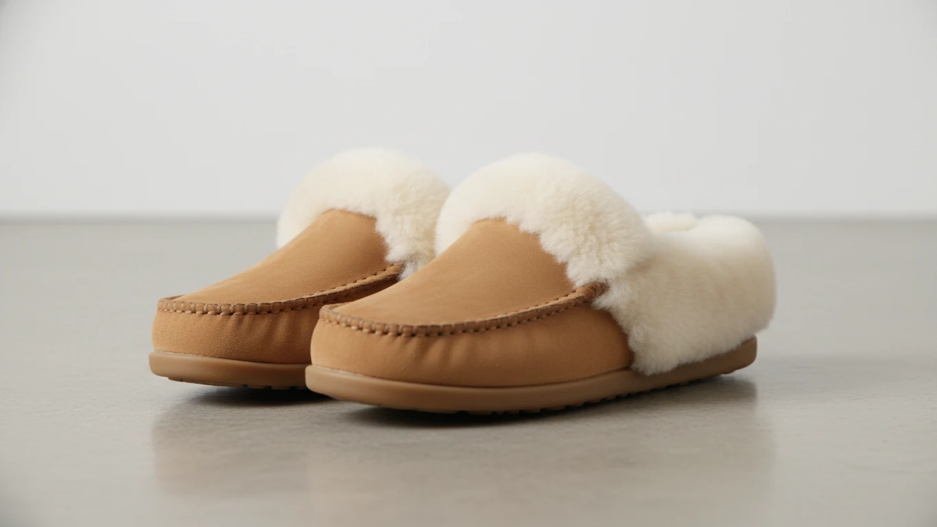Genuine Sheepskin Lined Slippers