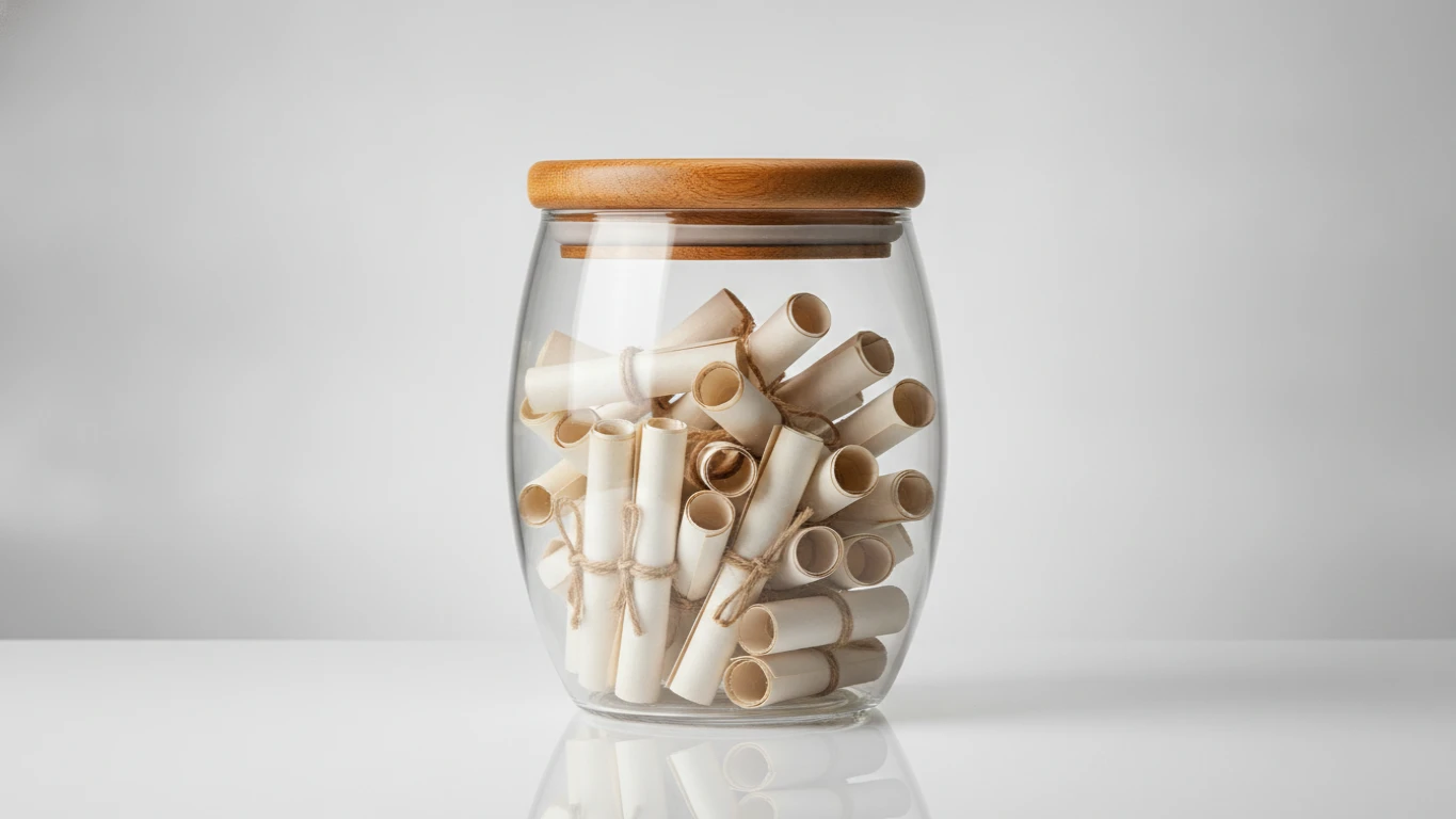 Glass Daily Scripture Jar