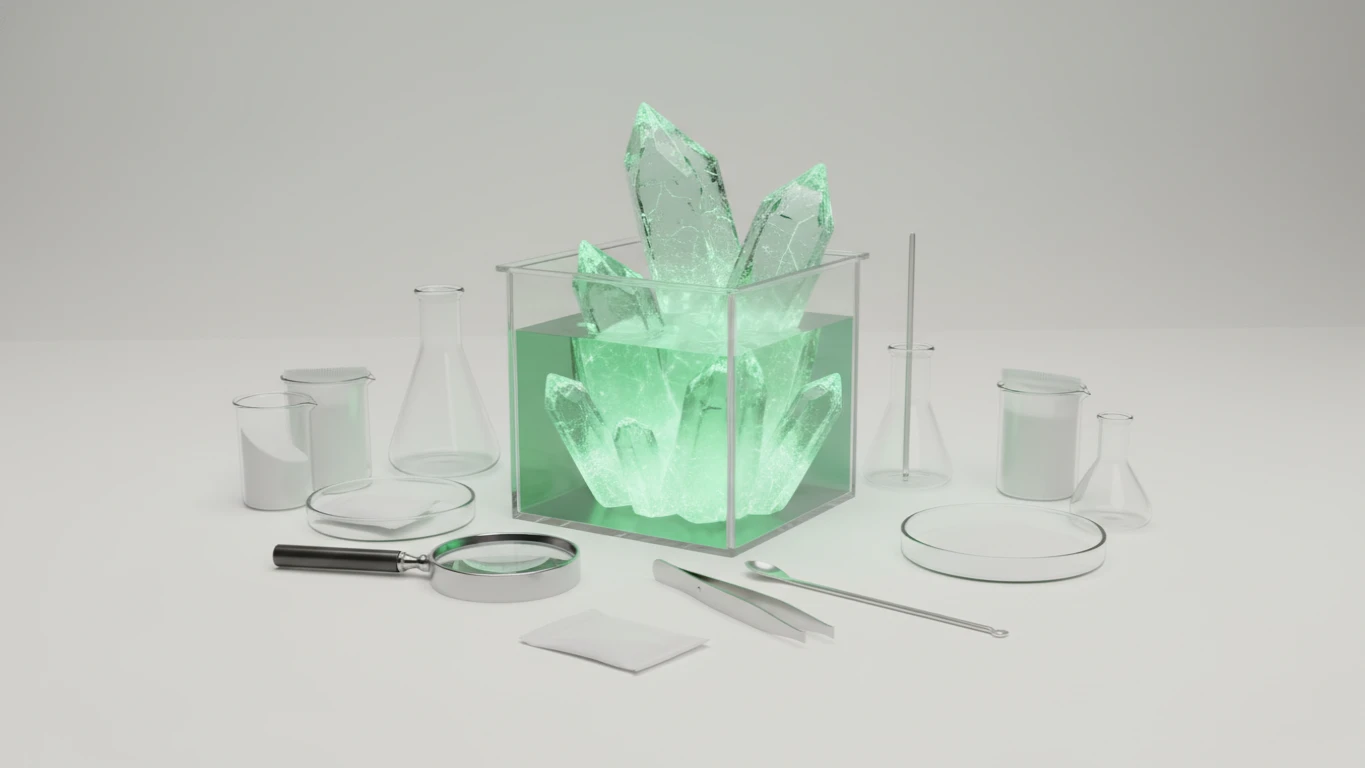 Glow-in-the-Dark Crystal Growing Lab