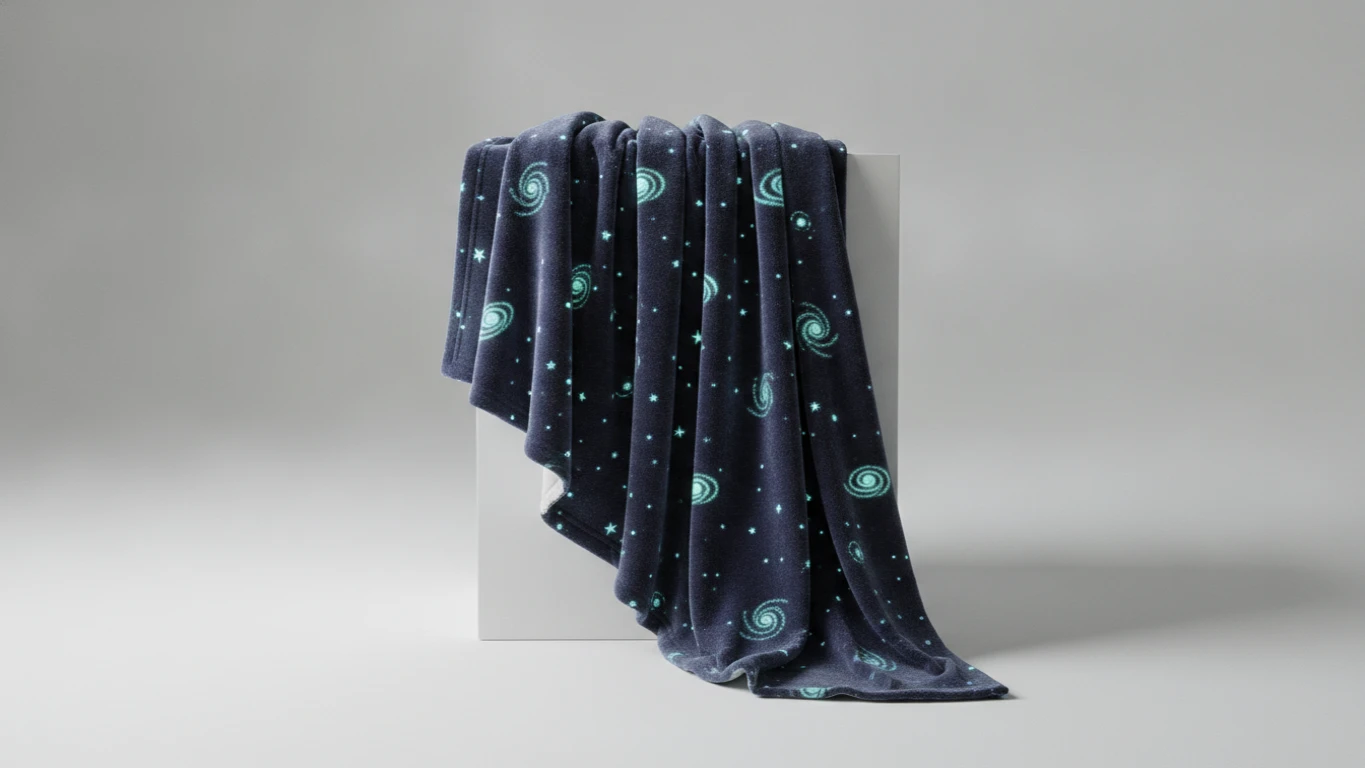 Glow-in-the-Dark Galaxy Blanket