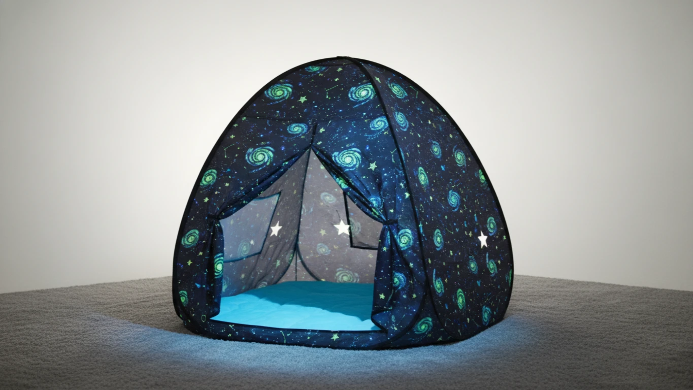 Glow-in-the-Dark Galaxy Play Tent