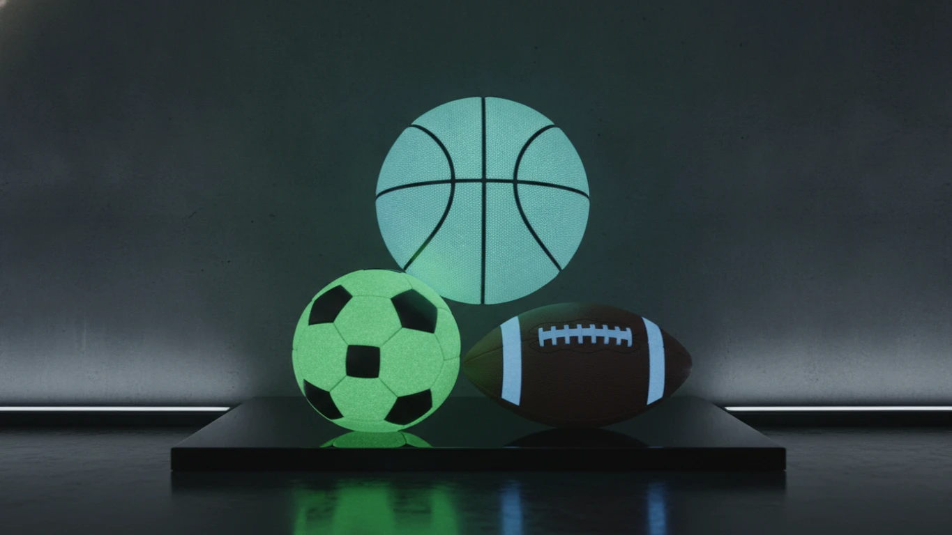 Glow-in-the-Dark Sports Ball