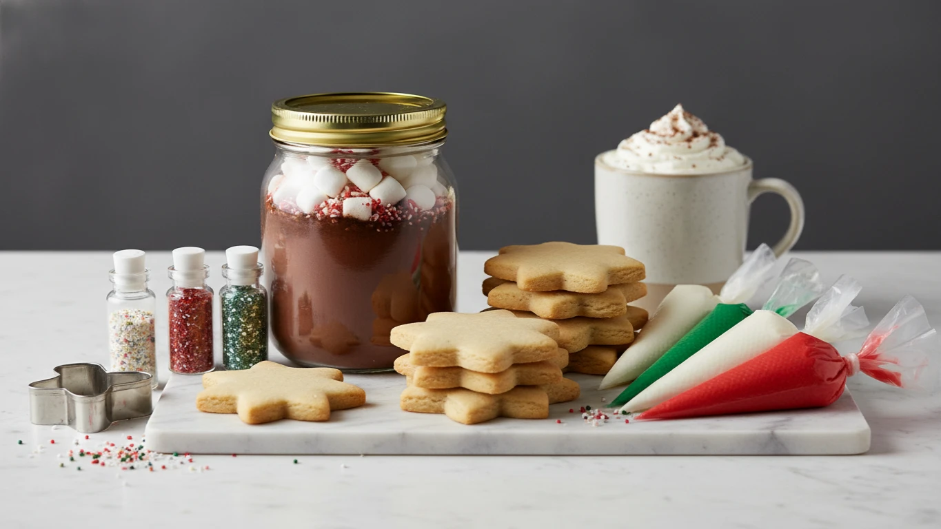 Gourmet Hot Cocoa and Cookie Decorating Kit