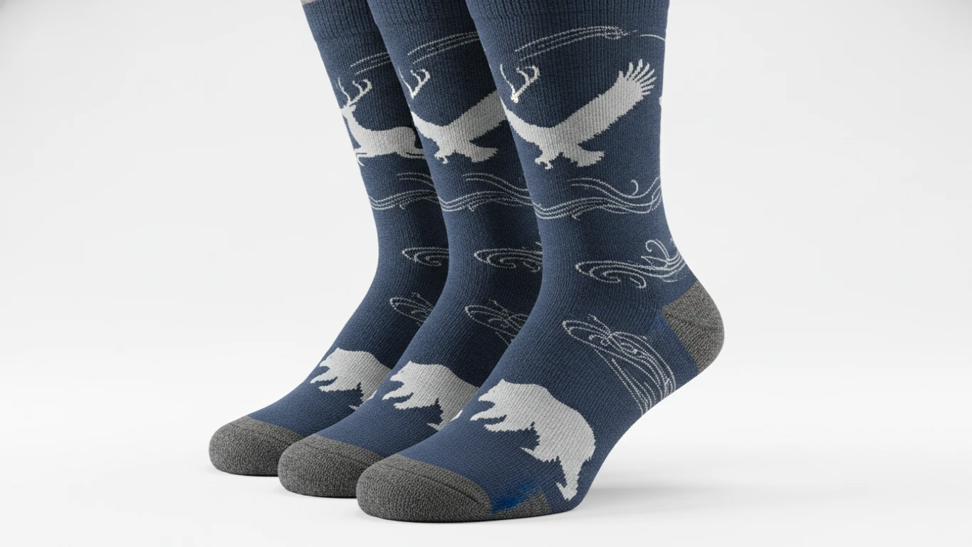 Graduated Compression Socks with Animal Motifs