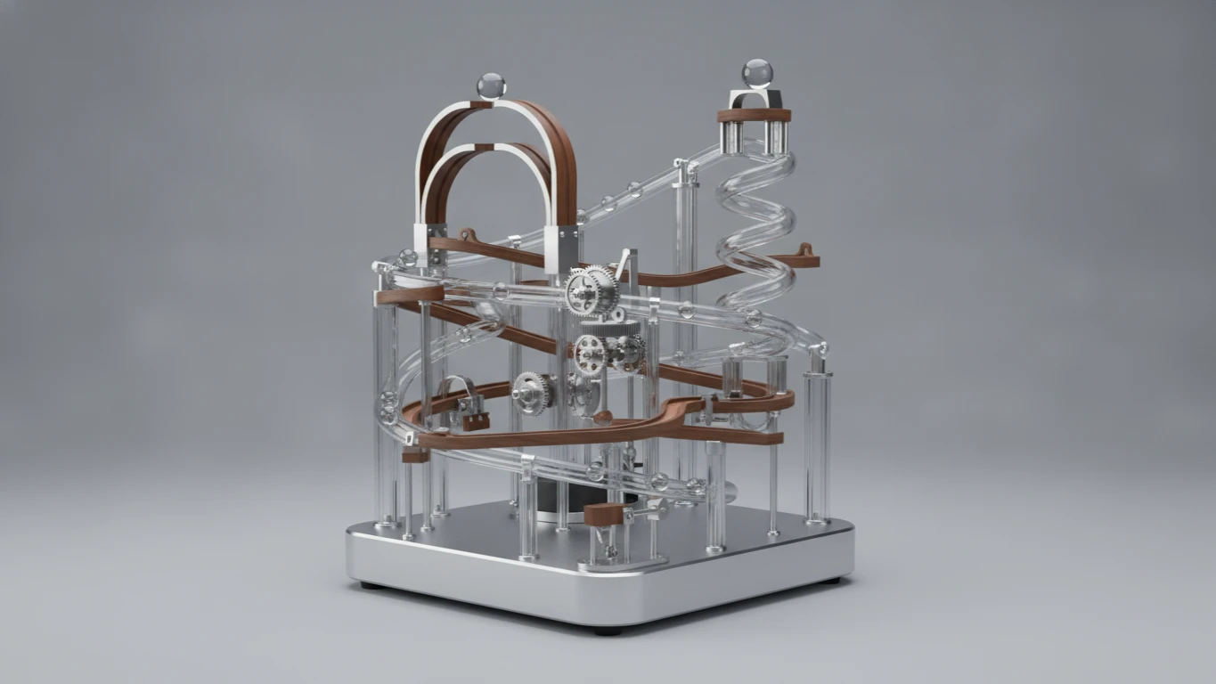 Gravity-Defying Marble Engineering Maze