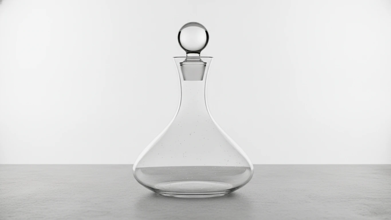 Hand-Blown Glass Beverage Decanter