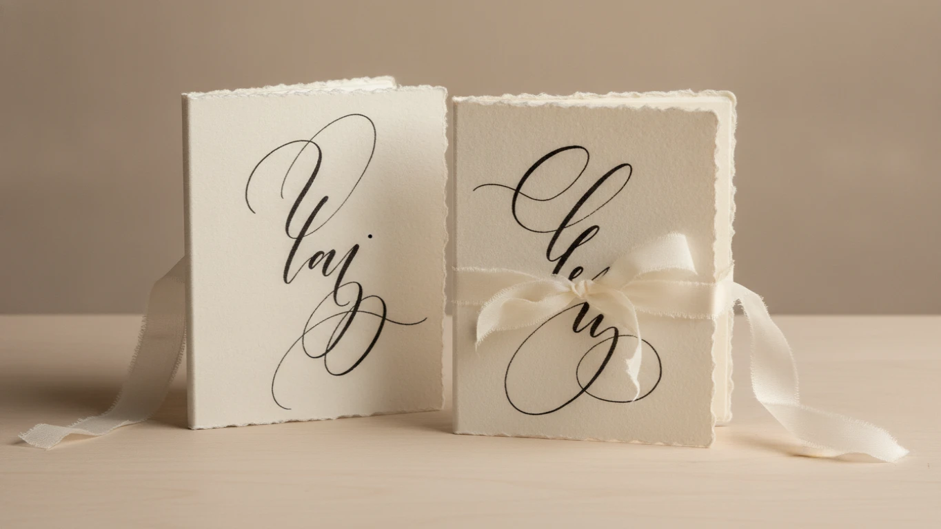 Hand-Calligraphed Vow Books