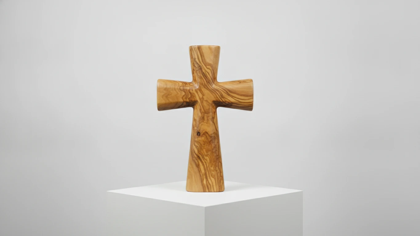Hand-Carved Olive Wood Cross