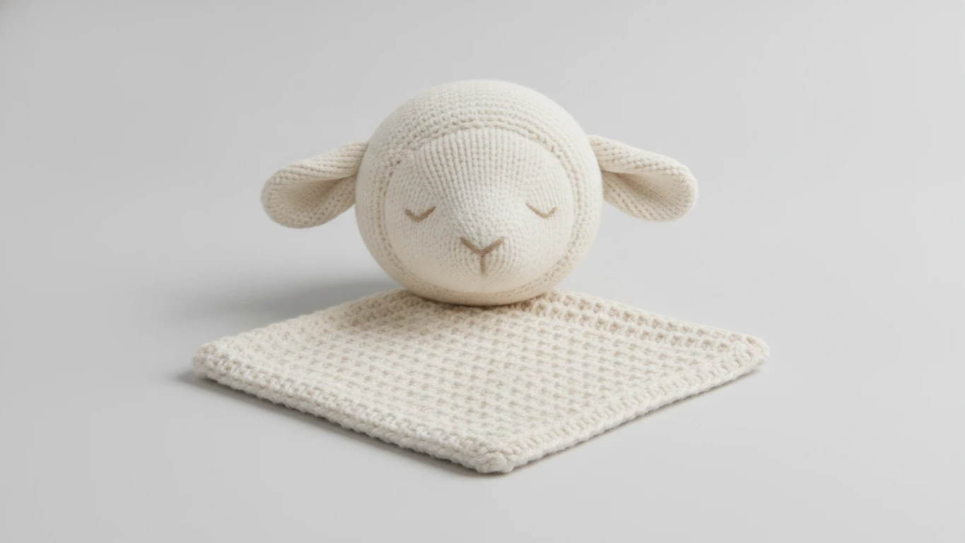 Hand-Knit Organic Cotton Lovey