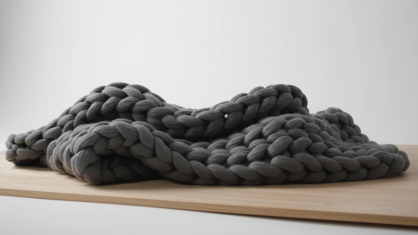 Hand-Knitted Weighted Blanket