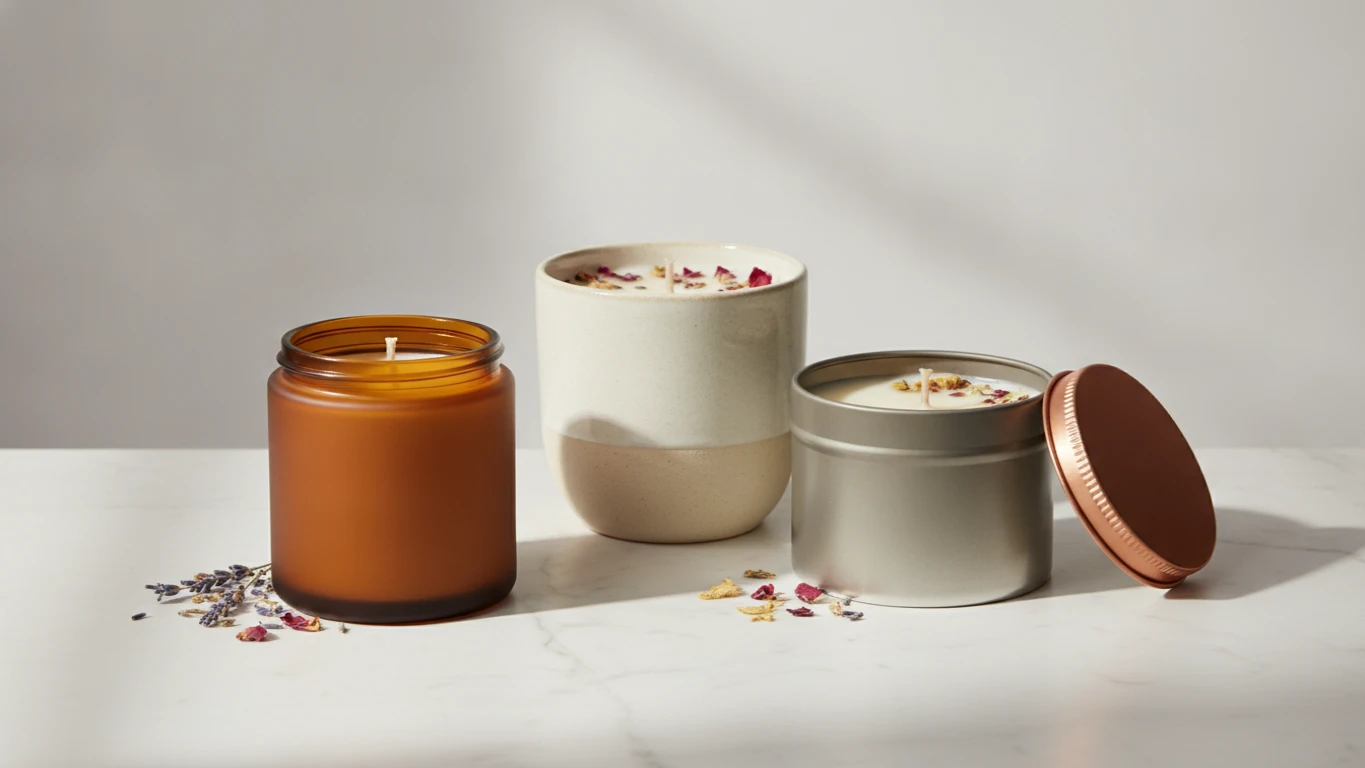 Hand-Poured Scented Soy Candle Set
