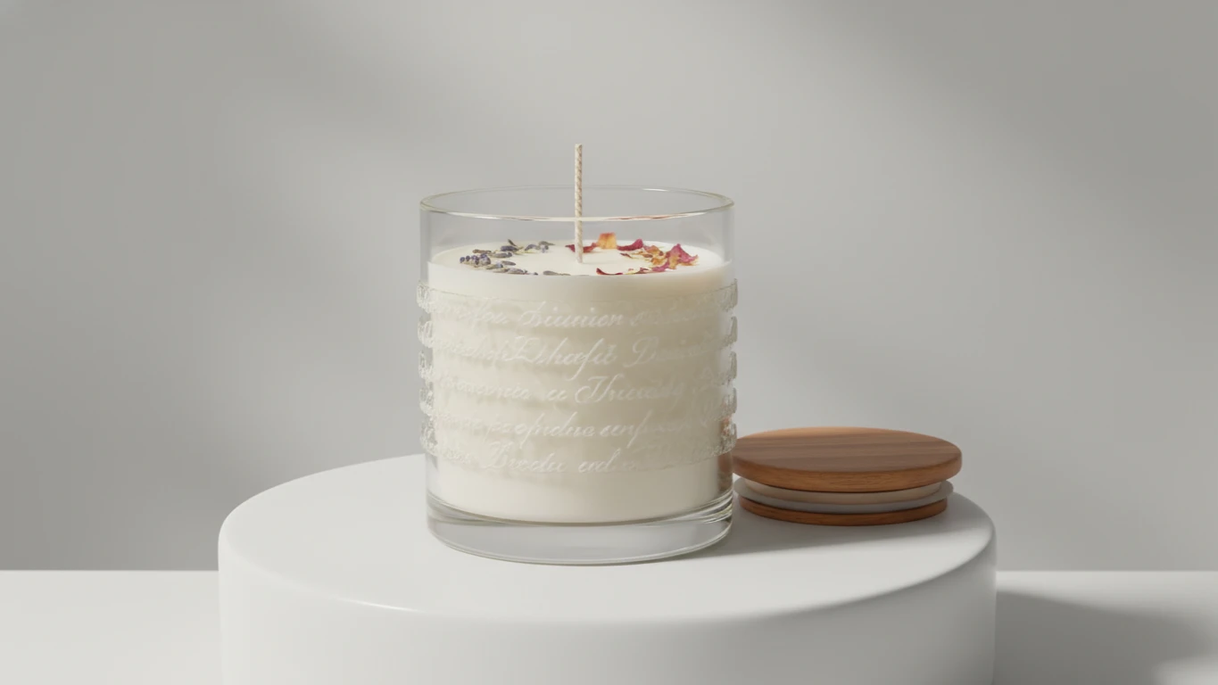 Hand-Poured Soy Candle with Scripture