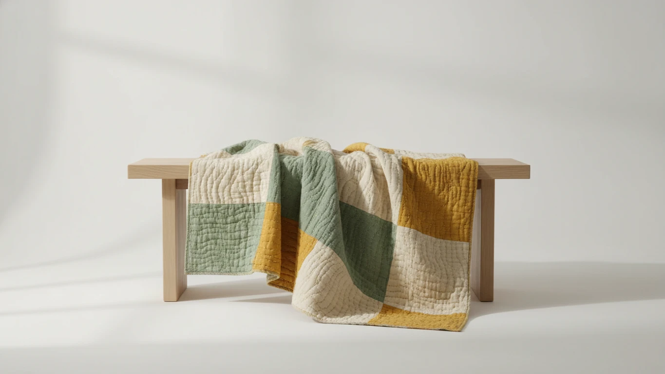 Hand-Stitched Organic Cotton Quilt