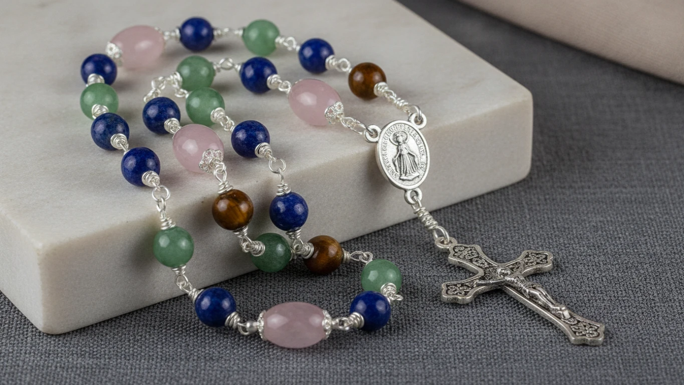 Hand-Strung Semi-Precious Rosary