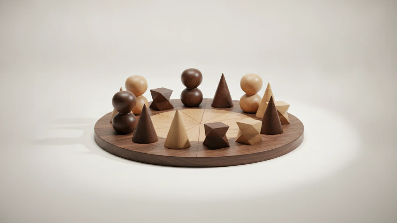 Handcrafted Hardwood Strategy Game