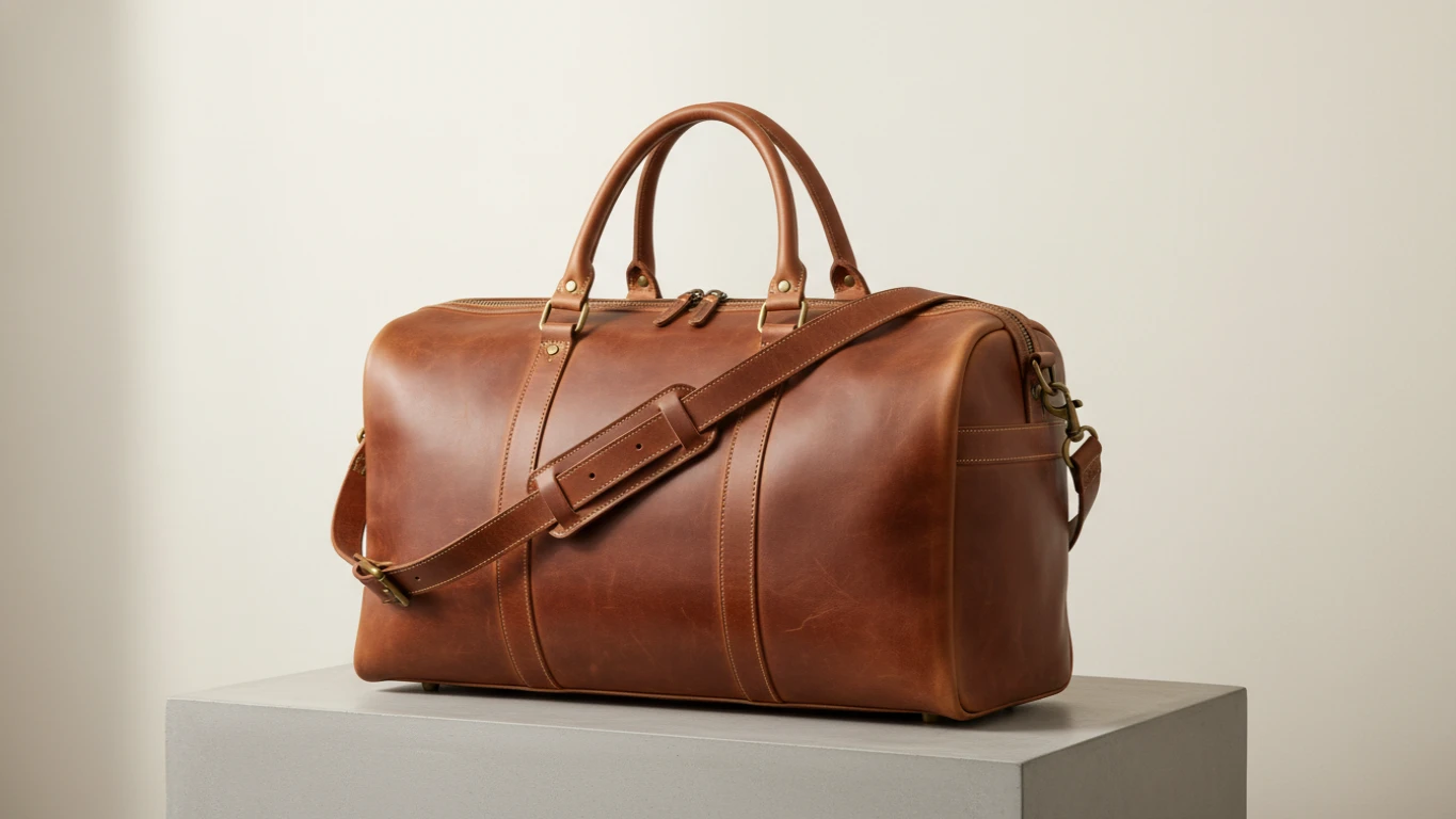 Handcrafted Leather Weekend Duffel