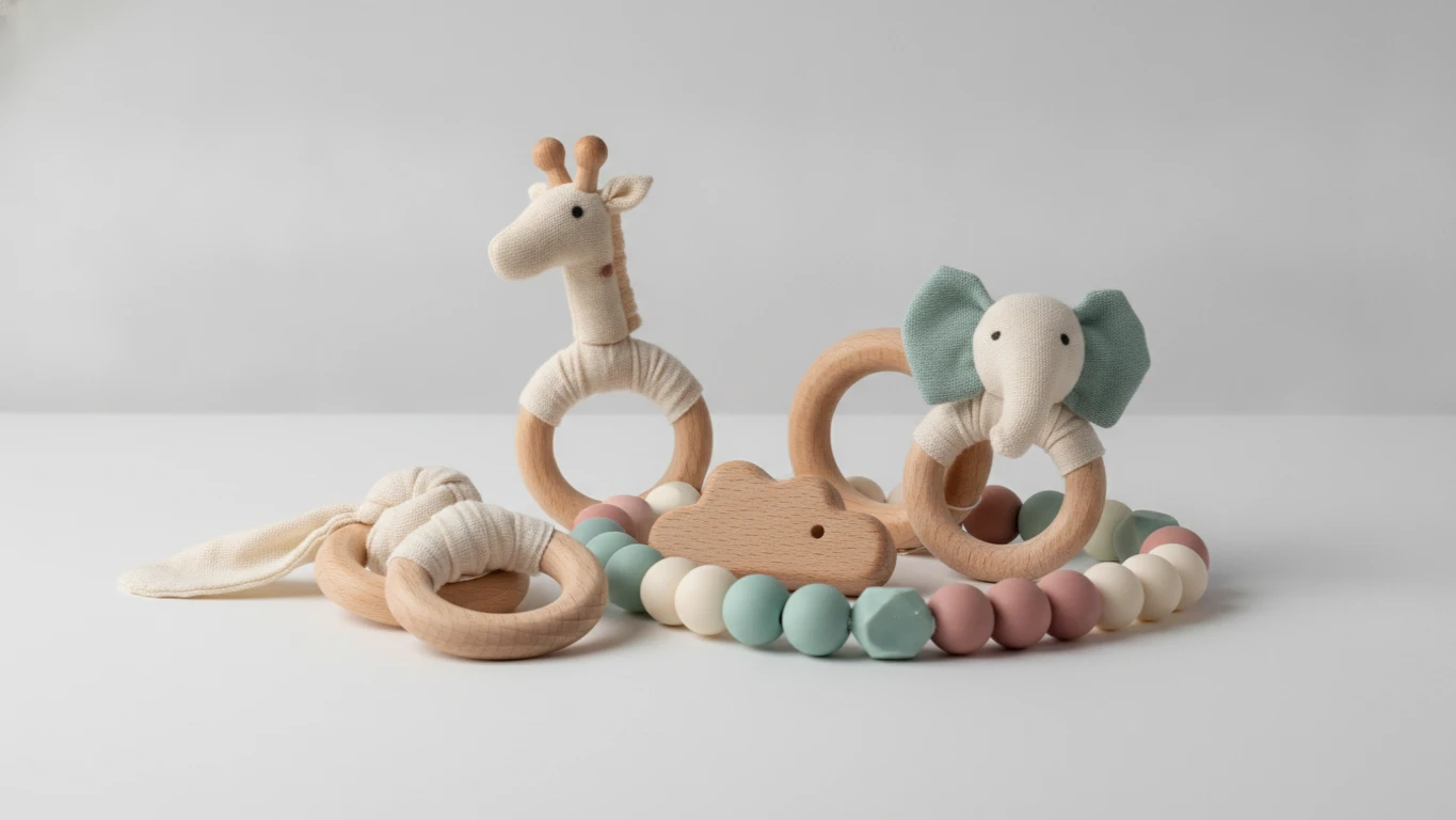 Handcrafted Natural Teething Toys