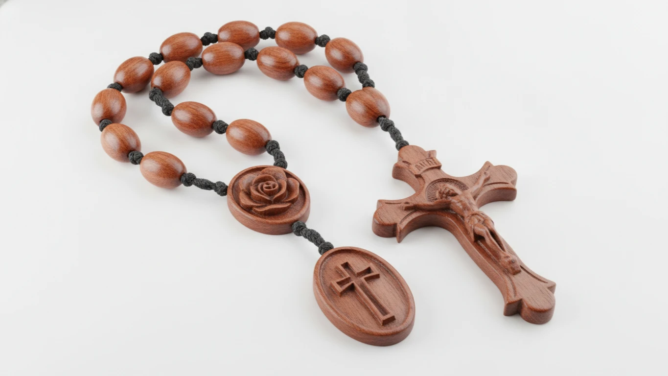 Handcrafted Rosewood Rosary