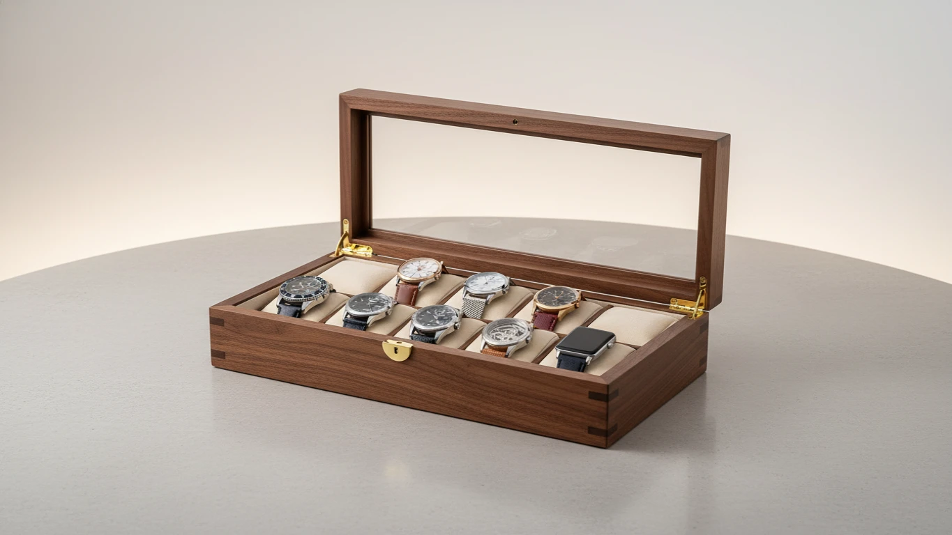 Handcrafted Wood Watch Display Case