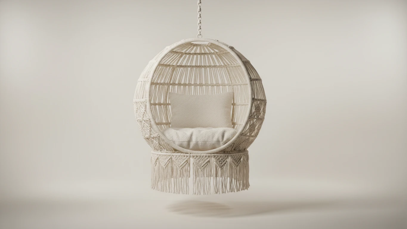Hanging Macrame Nest Chair
