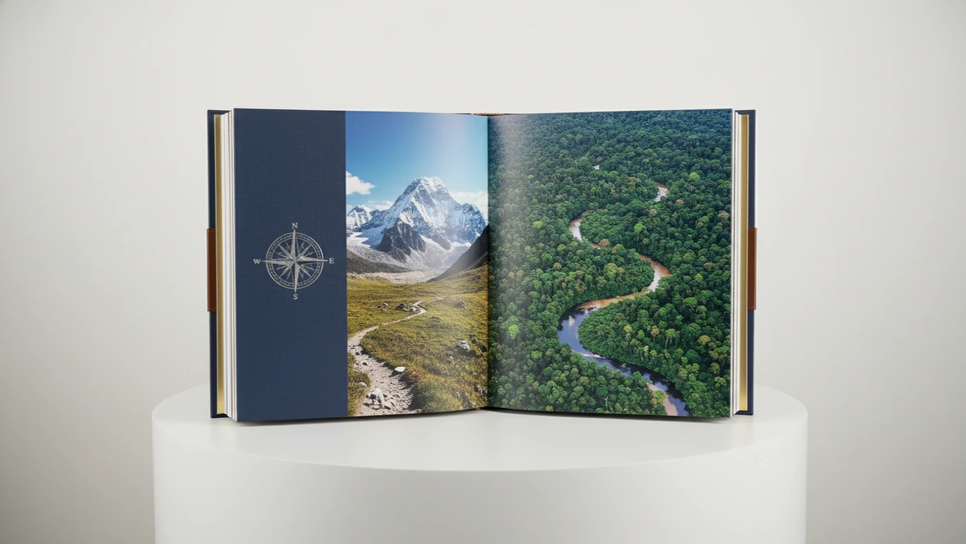 Hardcover Coffee Table Book of Global Adventures