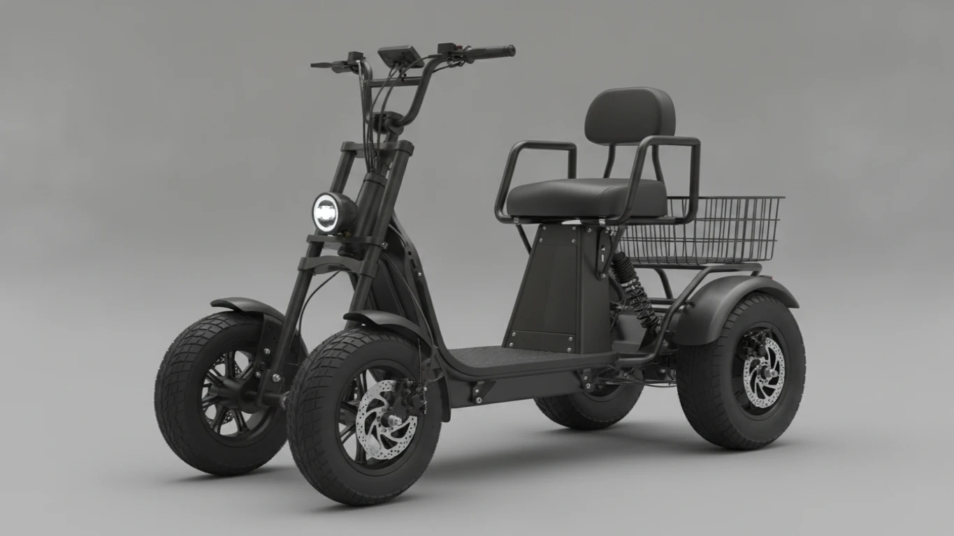 Heavy Duty 3-Wheeled Scooter