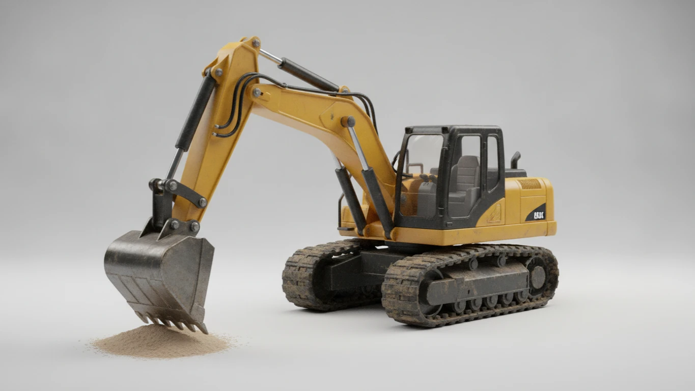 Heavy-Duty Sandbox Excavator Toy