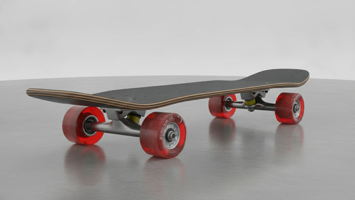 Heavy-Duty Skateboard with Pro Bearings