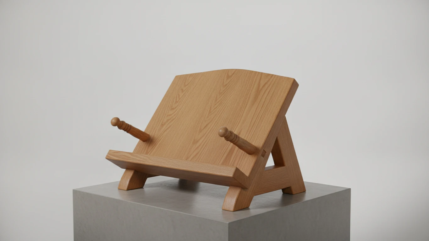 Heirloom-Quality Solid Oak Bookstand