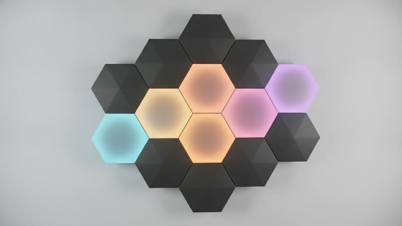 Hexagonal LED Wall Panels