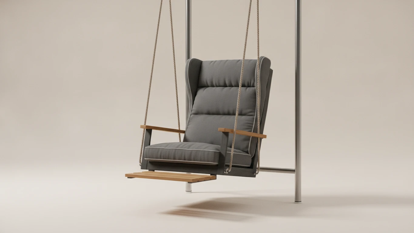 High-Back Padded Outdoor Swing