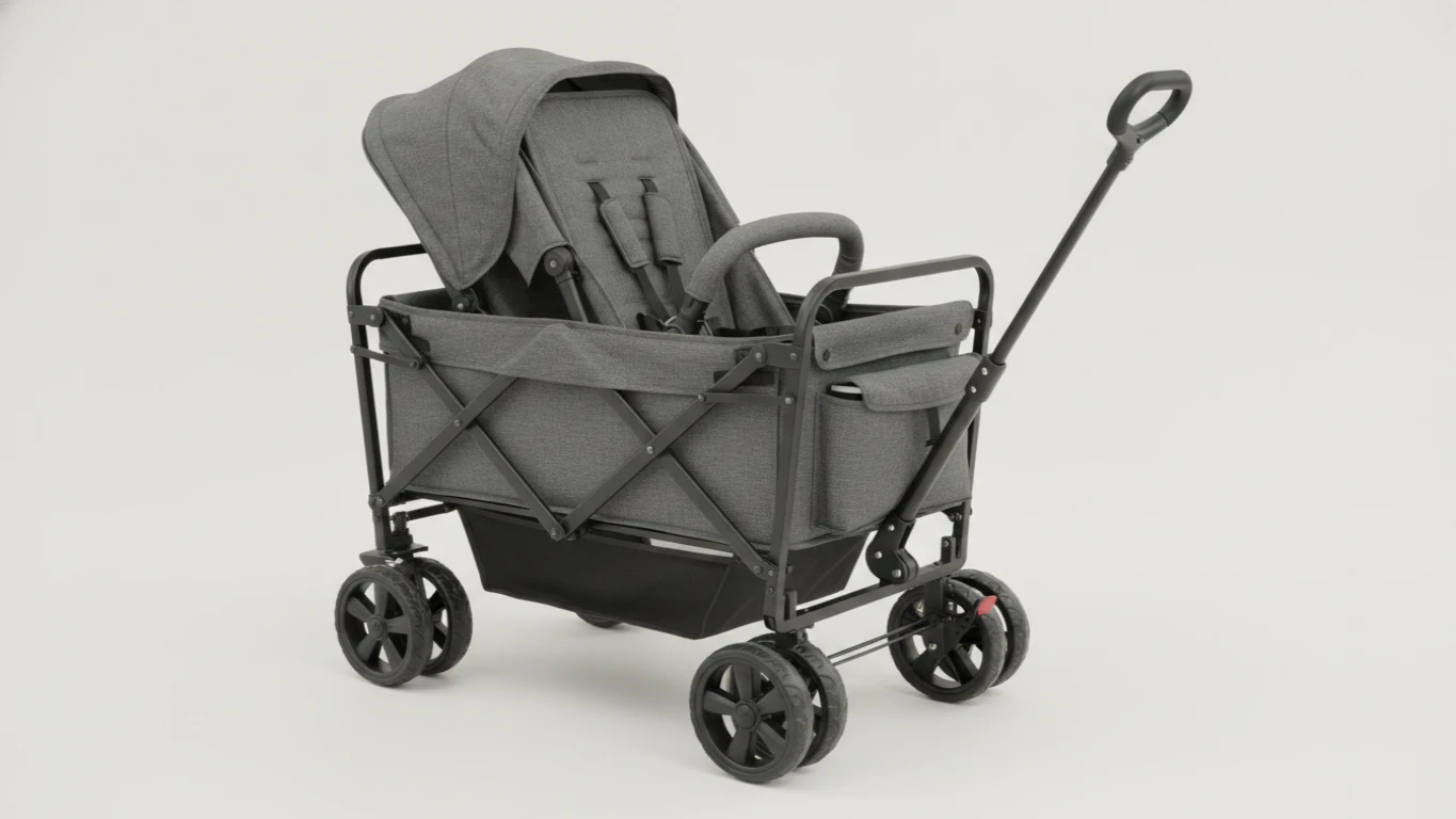 High-Capacity Folding Stroller Wagon