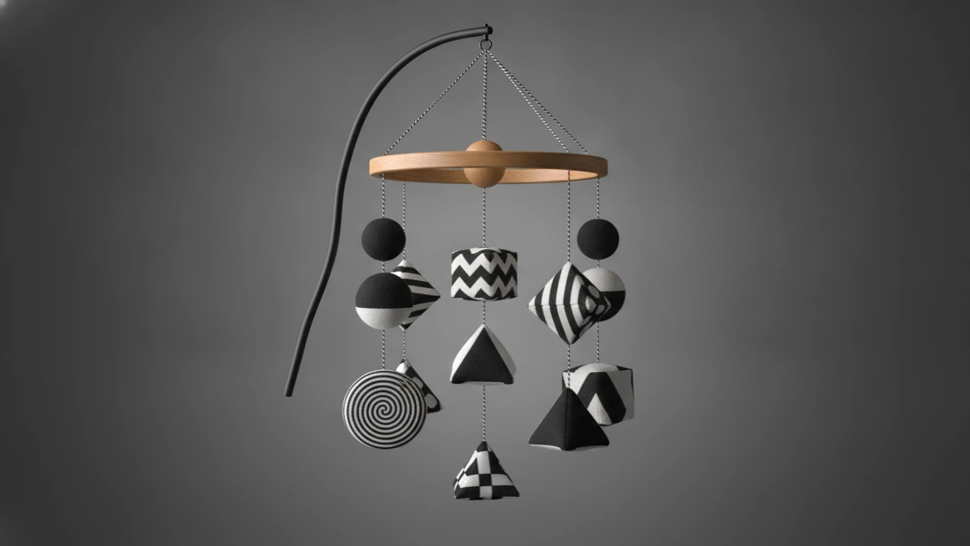 High-Contrast Nursery Mobile