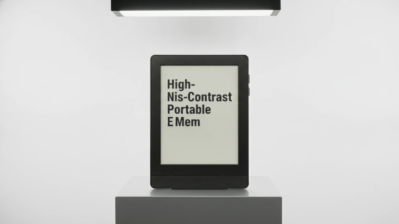 High-Contrast Portable E-Reader