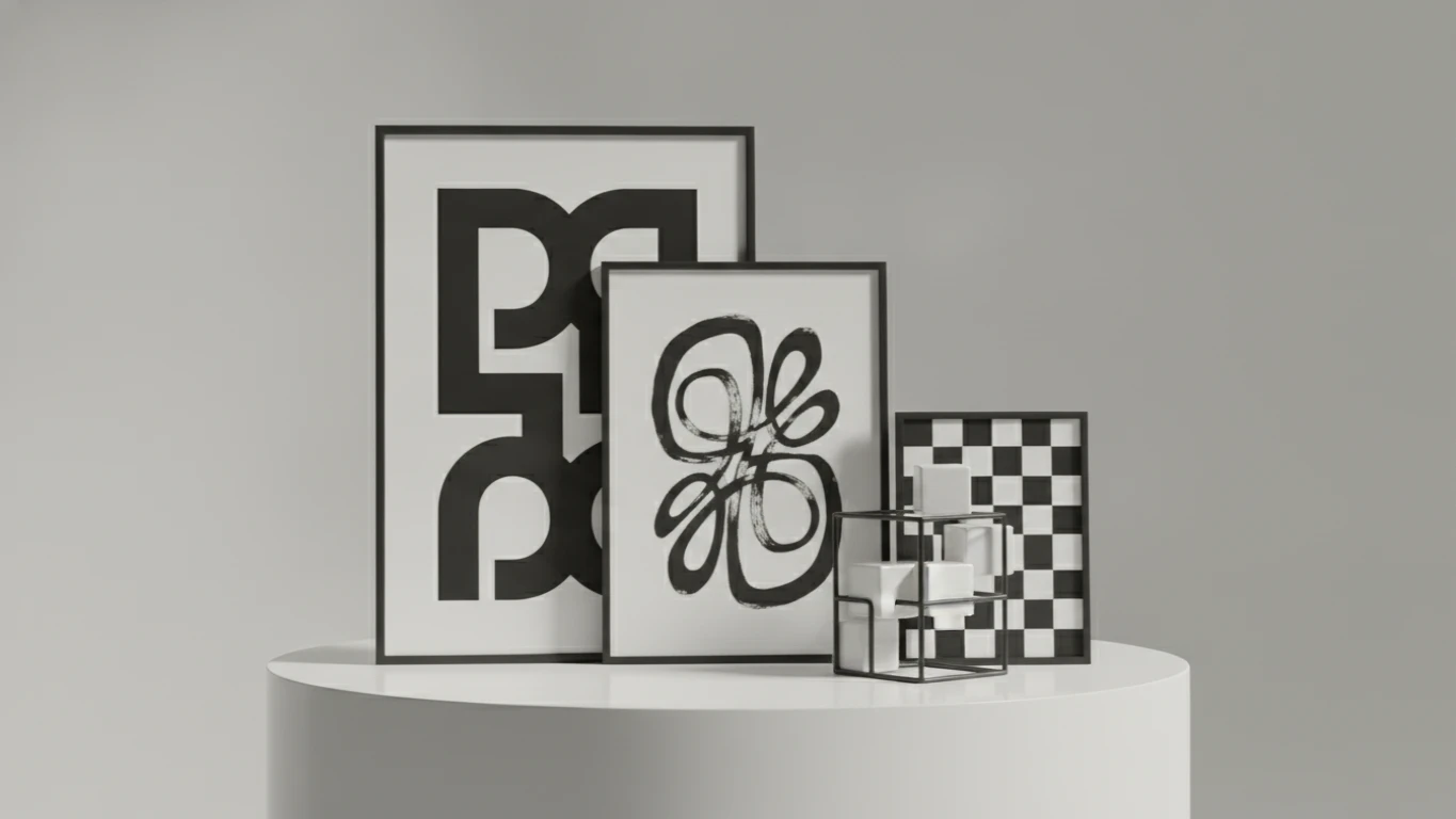 High-Contrast Visual Art Set