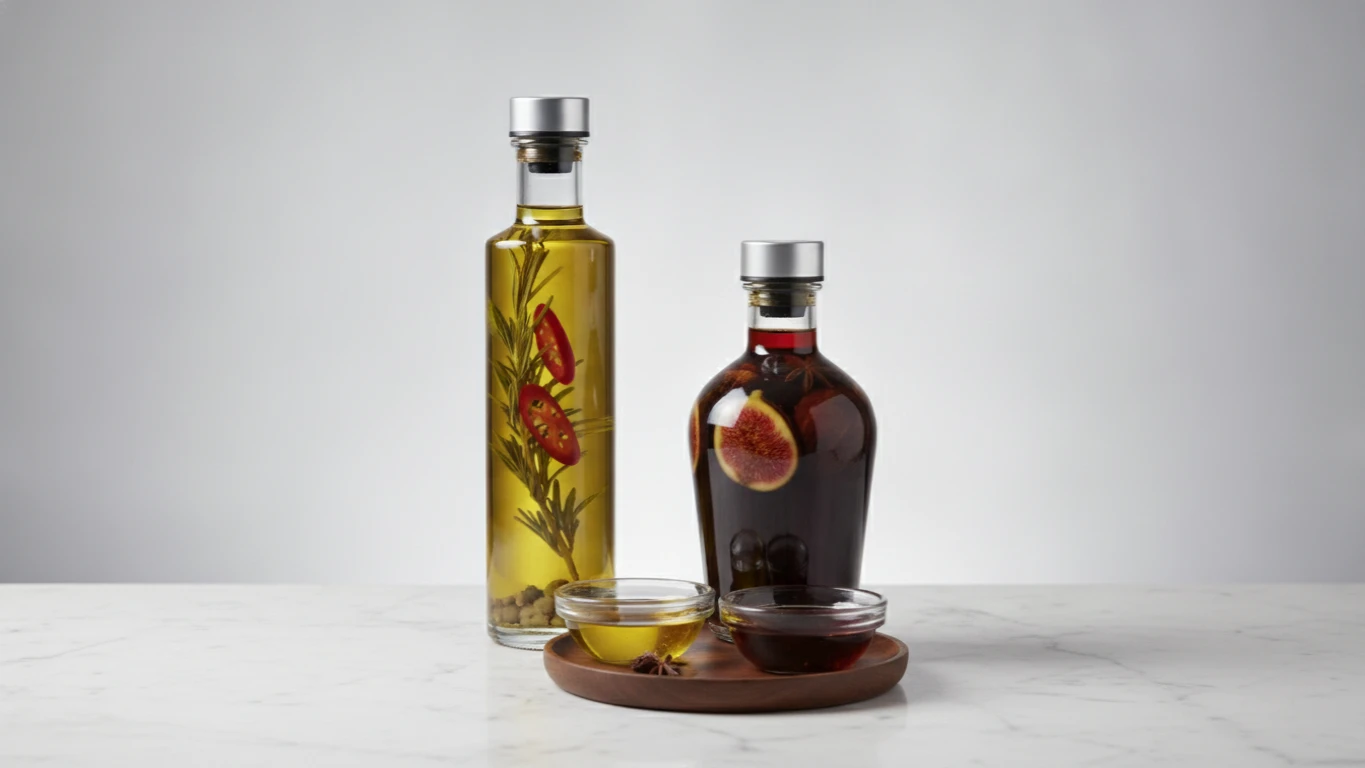 High-End Infused Olive Oil and Vinegar Set