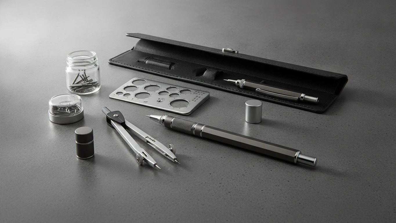 High-End Mechanical Pencil and Drafting Set