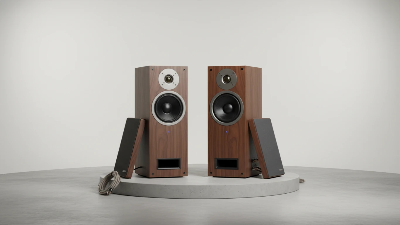 High-Fidelity Bluetooth Bookshelf Speakers