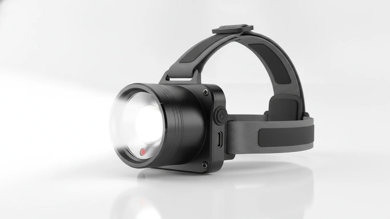 High-Lumen LED Rechargeable Headlamp