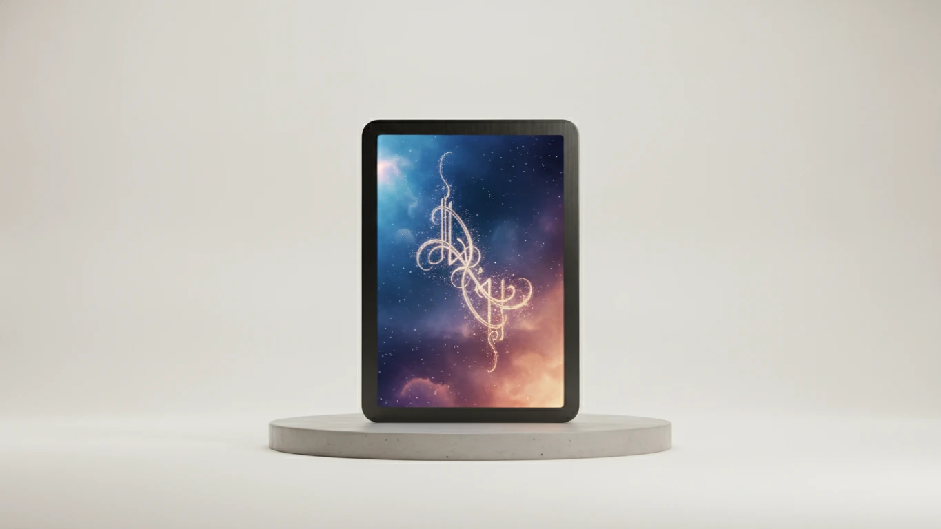 High-Resolution Digital Verse Frame