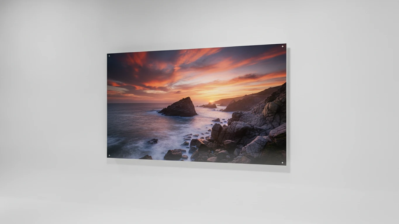 High-Resolution Metal Print Photography
